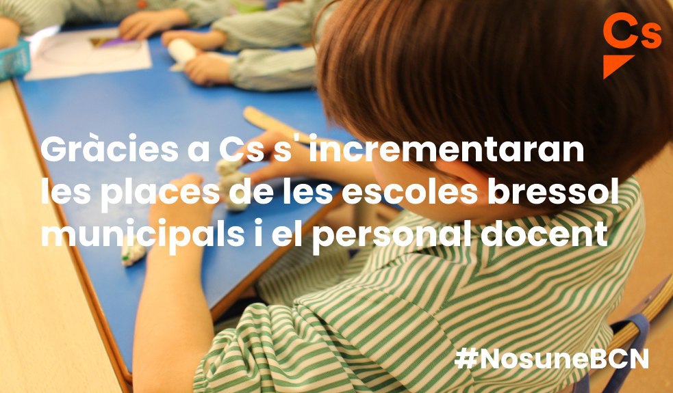JavierEdrosa's tweet photo. Más plazas en guarderías municipales.
Más dispositivos digitales en la aulas.
@CiutadansBCN trabajando para mejorar la vida de los barceloneses.
#NosUneBCN
#PactePerBCN https://t.co/zaioG58SxQ
