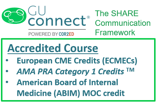 guconnectinfo's tweet photo. Help your patients &amp; gain internationally recognized #CMEcredits. Check out our #MedEd #elearning program, which helps you have shared decision-making conversations with your prostate cancer patients. #ABIM #ECMEC AMA PRA Category 1™ accredited #oncology https://t.co/af75uxG8yb https://t.co/BPizzxWHa6