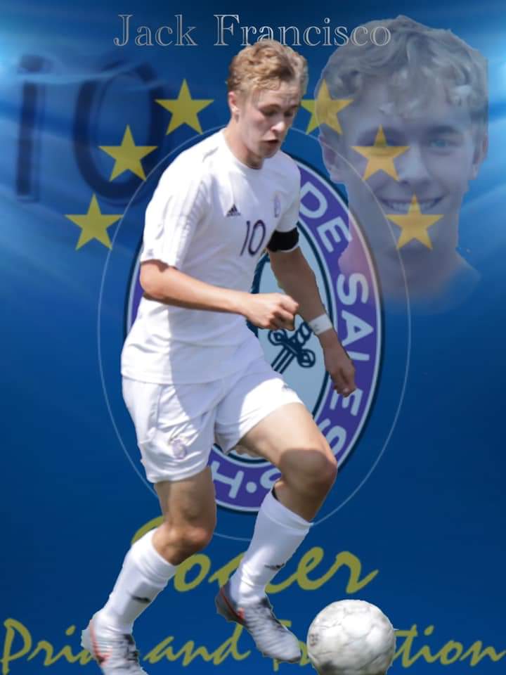 sfdboyssoccer's tweet photo. 🚨ALL-AMERICAN ALERT 🚨 

Congratulations to Jack Francisco who was named HS All-American by @TopDrawerSoccer! Such a huge honor, &amp; well deserved! Can’t wait to see you suit up next year at the collegiate level! @CapCrusaders @SFDAthletics https://t.co/w5ktKs7XW9