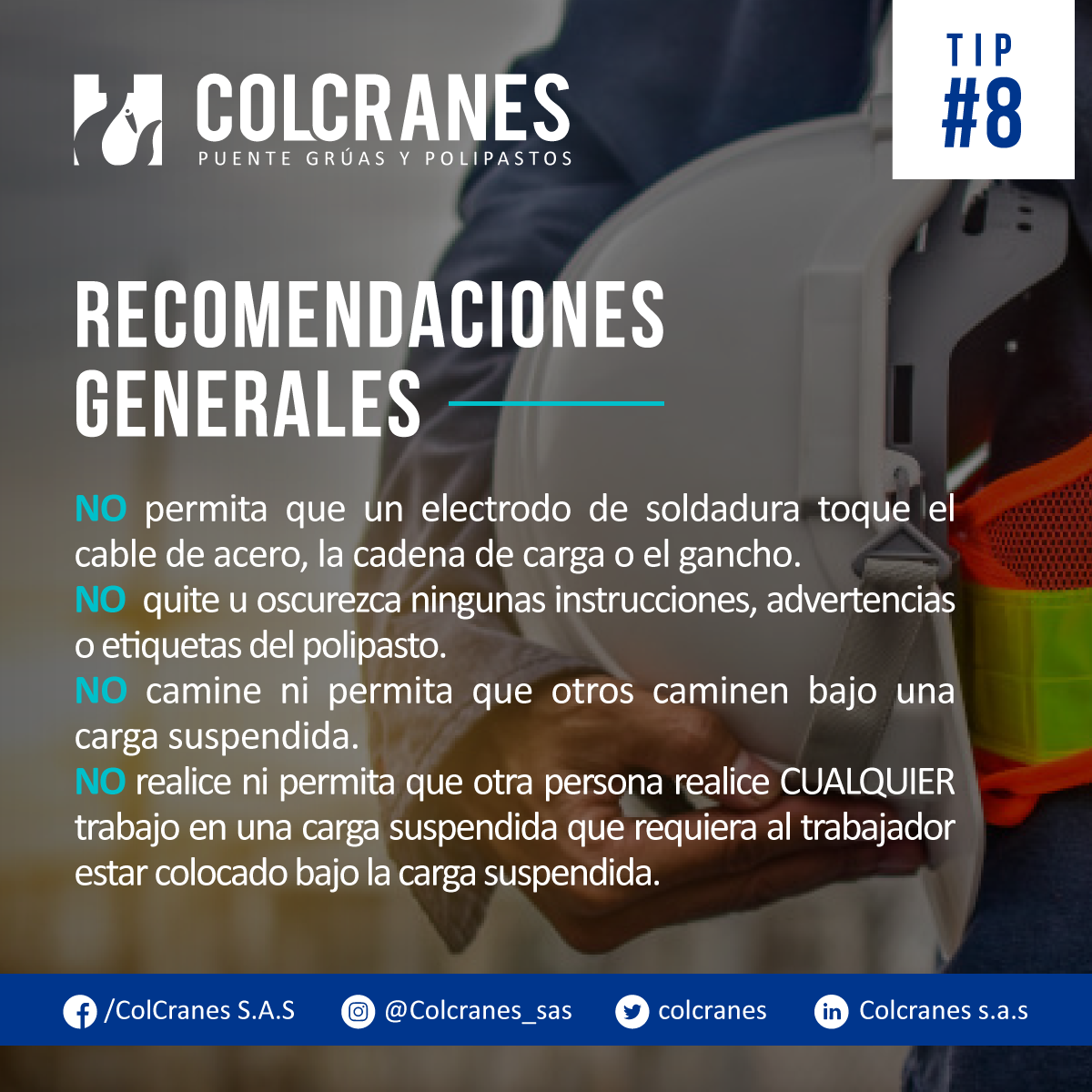 colcranes's tweet photo. ¡IMPORTANTE!
Los operadores de polipastos deben leer la sección del operador en el manual, instrucciones y etiquetas de advertencia en el polipasto.
#FamiliaColcranes #ColcranesColombia #Ingenieroscolombia #Izaje #Carga #Polipastos #Polipasto #Puentegrúa #Grúa #Porticos https://t.co/WPgJOnOCJd