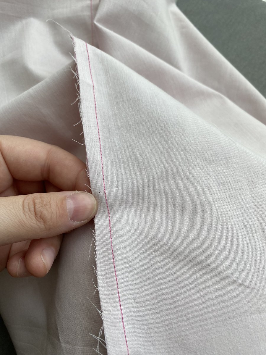 Sew with with 1/4” seam allowence with a tight stitch (size 2 or smaller) and press open.