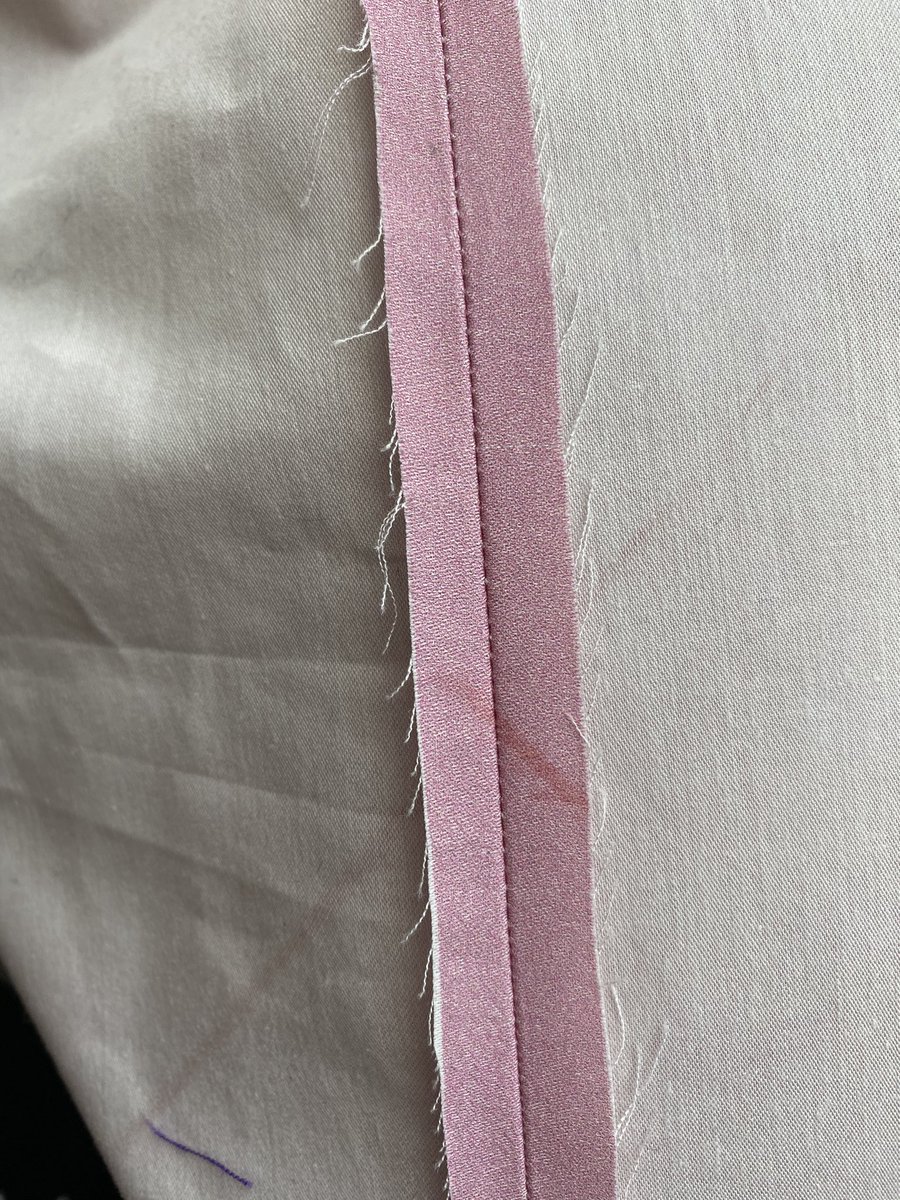 Sew with with 1/4” seam allowence with a tight stitch (size 2 or smaller) and press open.