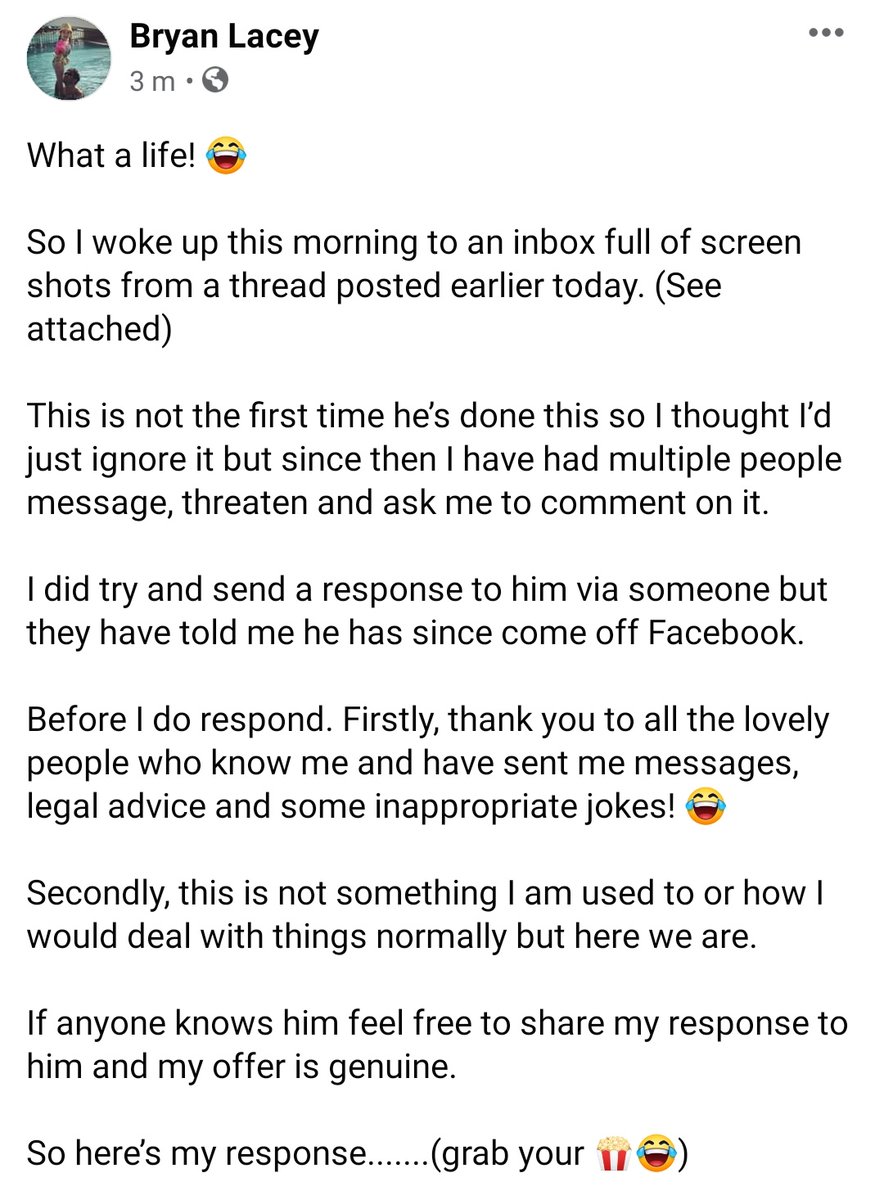 Bryan has responded to Mark's post from this morningSee below. 1/2