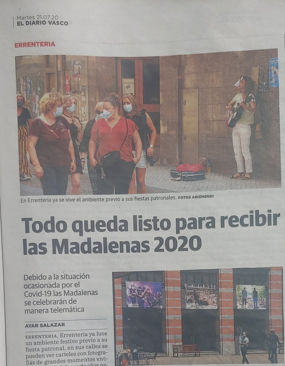 Carmen_CDIV's tweet photo. EL DIARIO VASCO. 2020ko uztailaren 21a https://t.co/Kuvhwt35ri https://t.co/hLFS9x4Lo8