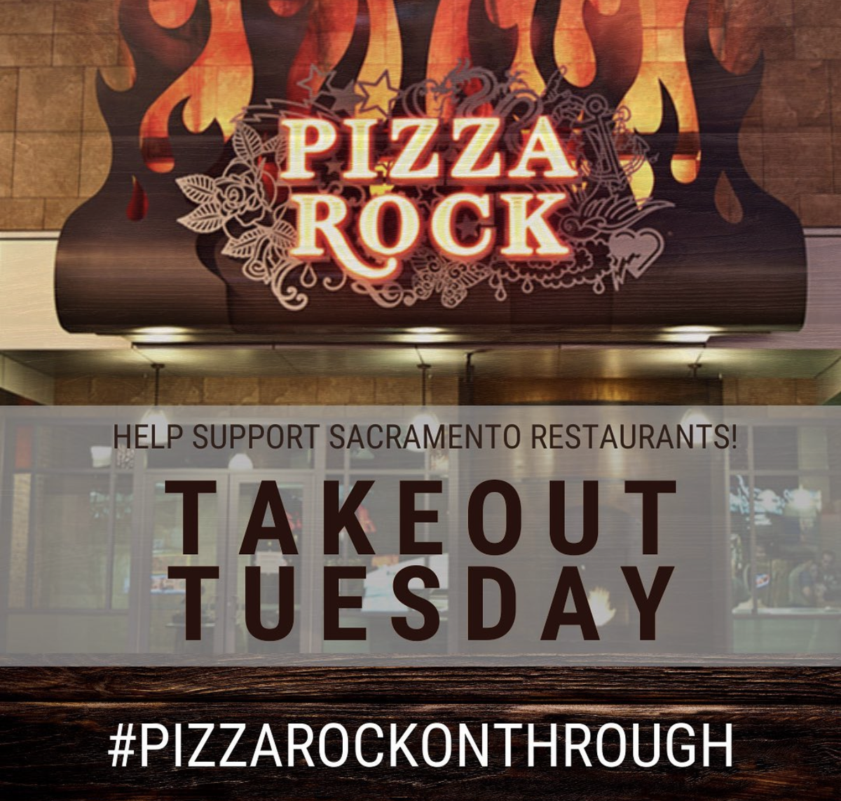 PizzaRockSac's tweet photo. We appreciate all of your support Sacramento! #takeouttuesday https://t.co/sGCj9B9Qk2