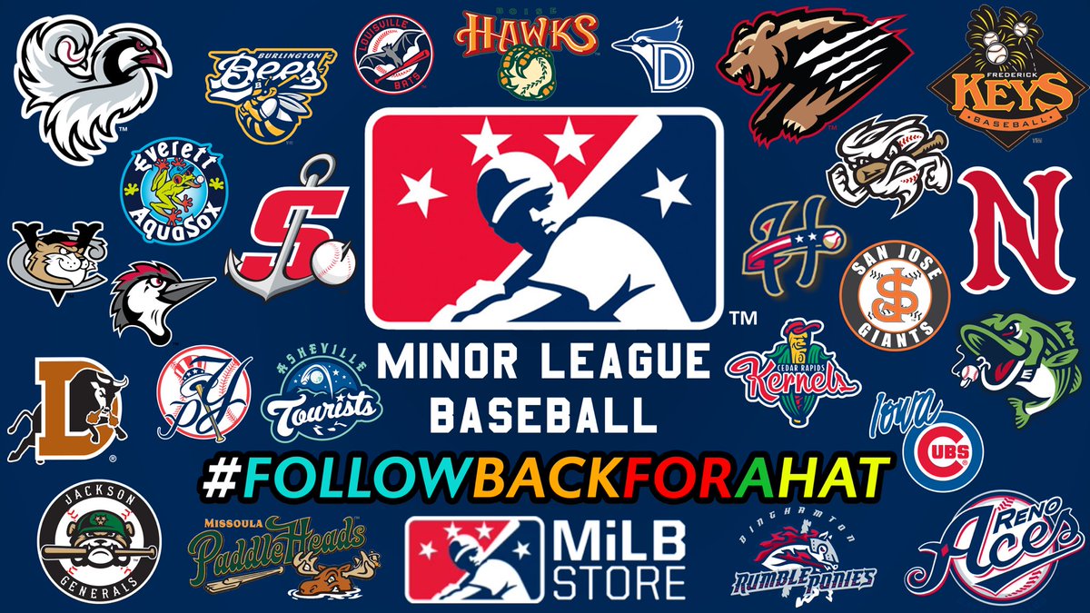We've teamed up with 24 other teams in our 
<a href="/MiLB/">Minor League Baseball</a> family (and the <a href="/MiLBStore/">MiLB Store</a>) to do a mystery hat giveaway! 🧢

How to enter:
1⃣Follow us on Twitter
2⃣Like &amp; RT this tweet
3⃣Reply using #FollowBackForAHat (bonus points if you share a AquaSox memory 🐸)