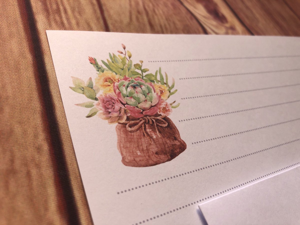 SapphireLittle's tweet photo. We have two new Succulent designs available now! https://t.co/BpzhDmxjPQ #succulents #WritingCommunity #writingset #penpal #penpalswanted https://t.co/tlIP3WA6Zd