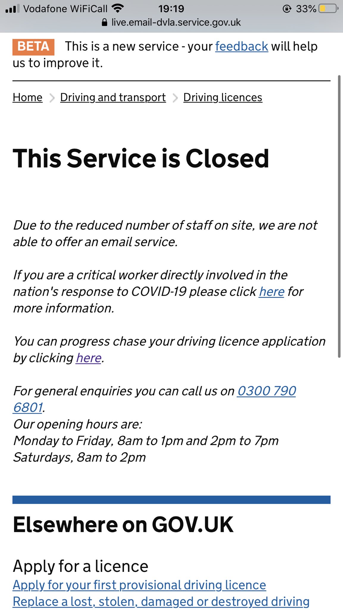 DVLA on Twitter "eloisekd Hi, thanks for contacting us. We are