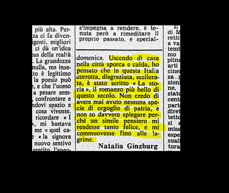 MadameSwann's tweet photo. Negli anni Settanta Natalia Ginzburg avviò una collaborazione con il @Corriere. Da un'ora non riesco a staccarmi da questi articoli che sto ritrovando nel nostro archivio. Intanto vi regalo questo lampo. Buona serata https://t.co/Jz1l0bw9aA