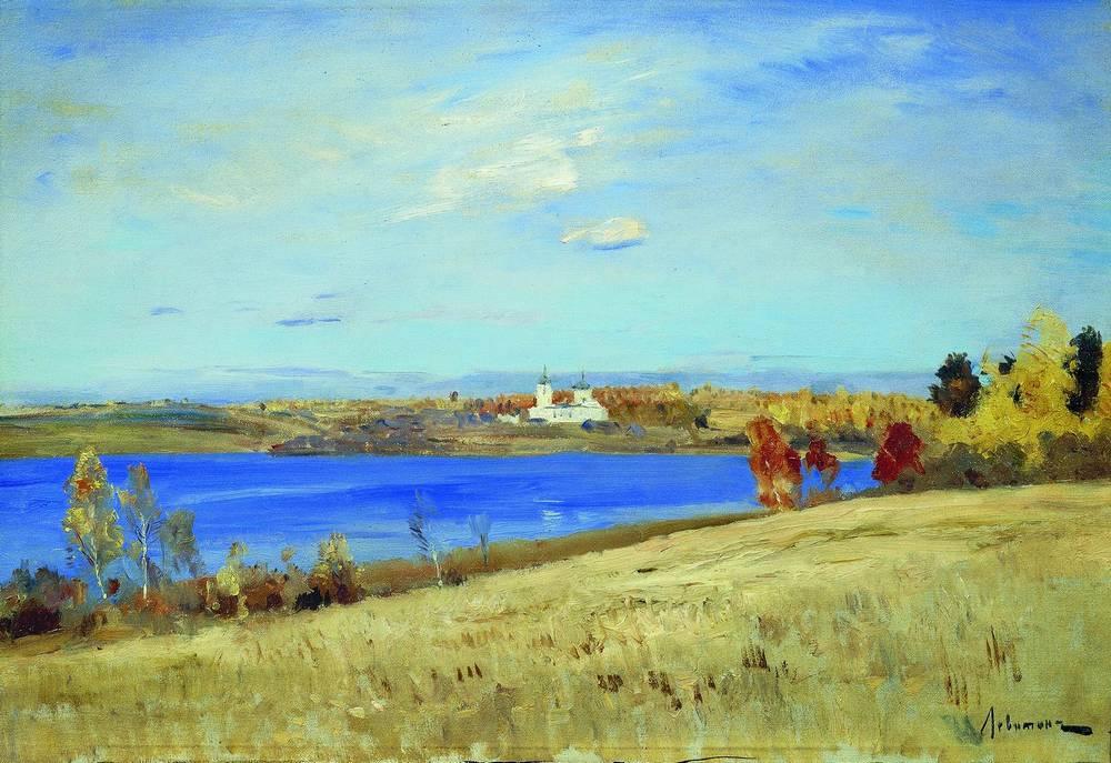 With this scene, the artist wanted to communicate the blue of the water vs. the autumn yellows of the trees. He chose the right color, therefore one value, and related everything else to that. When you “key” to something, you define that decision as accurate and compare to that.