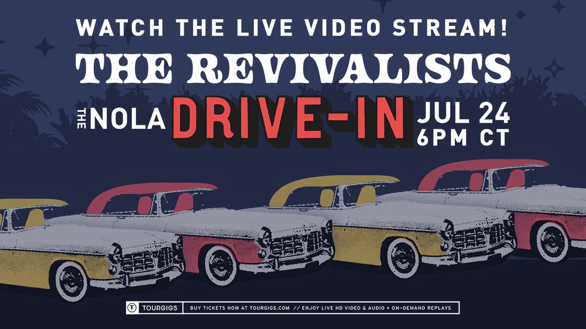 This Friday's #noladrivein show with <a href="/therevivalists/">The Revivalists</a> may be sold out, but tune in for the live stream so you can enjoy their performance from home! Learn more: bit.ly/3eWeV97