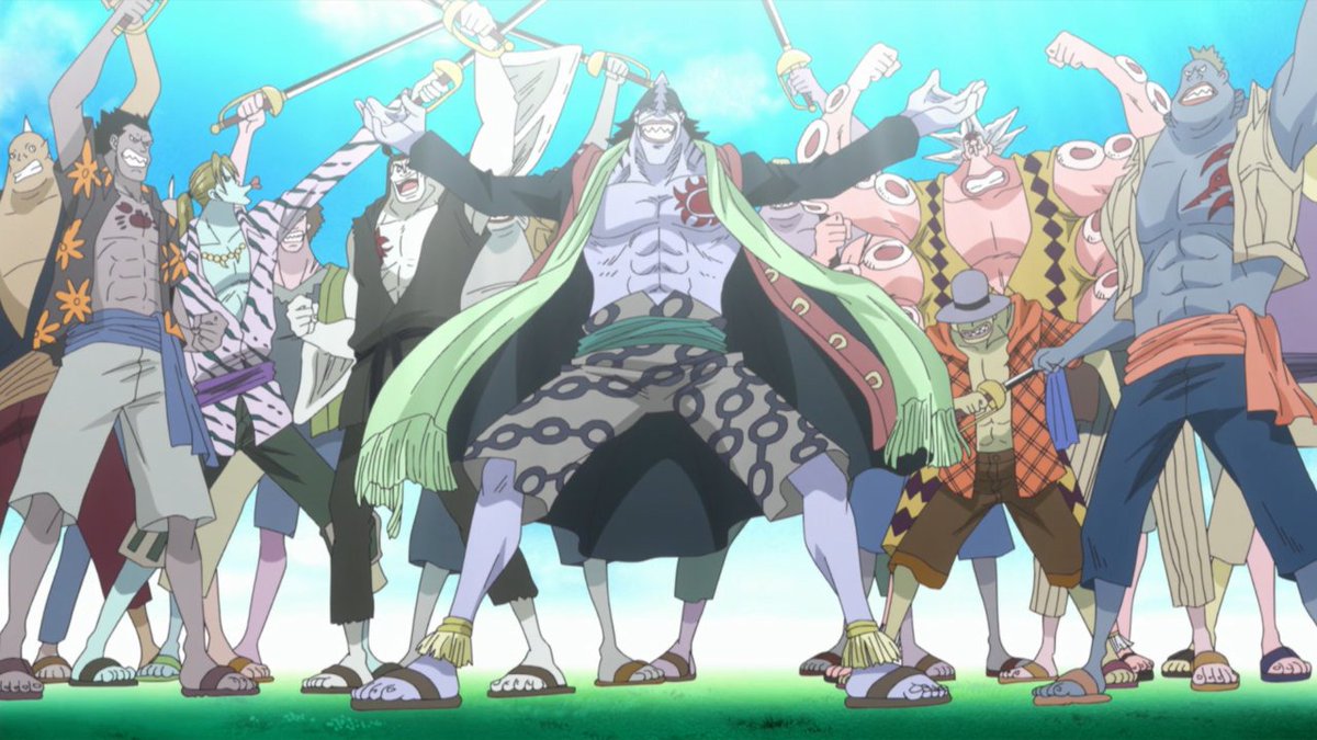 Now something very interesting that people caught on to, was the number of moons correspond to the number of races in One Piece's World: Long-limb, 3-Eye, Giants, fishmen, dwarves, Minks, skypeans, and "King's" race)