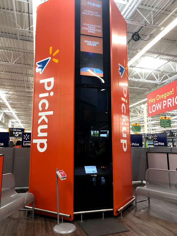 Took two orders first being canceled, but I finally got one to stick. The confirmation email said to go to the orange pickup tower when I got there. Not sure what I was expecting but it was not this massive beast!