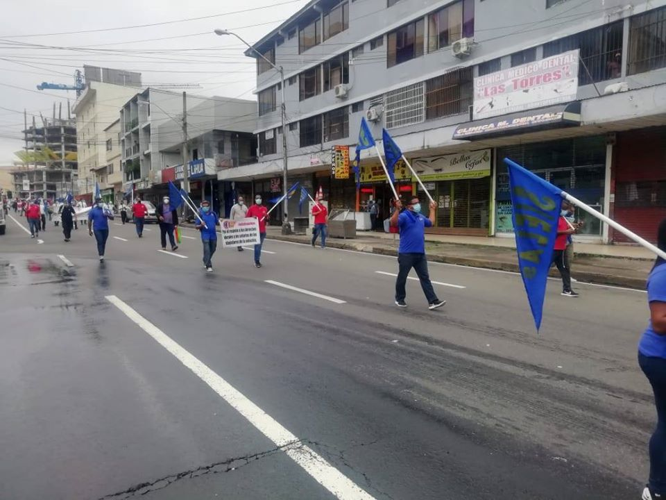 ITF_Americas's tweet photo. #Panamá Nuestros afiliados #Unpac #Sielas y #Sitemap se manifestaron en contra de las flexibilizaciones de las normas laborales que el gobierno quiere imponer, colocando a la pandemia como justificación. La #ITF se solidariza en contra de la precarización laboral #SomosITF https://t.co/Lh6BFLWUlT