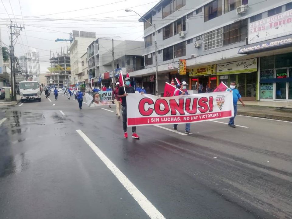 ITF_Americas's tweet photo. #Panamá Nuestros afiliados #Unpac #Sielas y #Sitemap se manifestaron en contra de las flexibilizaciones de las normas laborales que el gobierno quiere imponer, colocando a la pandemia como justificación. La #ITF se solidariza en contra de la precarización laboral #SomosITF https://t.co/Lh6BFLWUlT