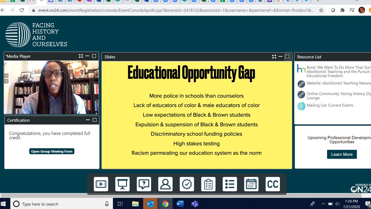 JeremyJLy's tweet image. There is not an education achievement gap, there is an educational opportunity gap: #FHOnline #BlackLivesMatter  #abolitionistteaching