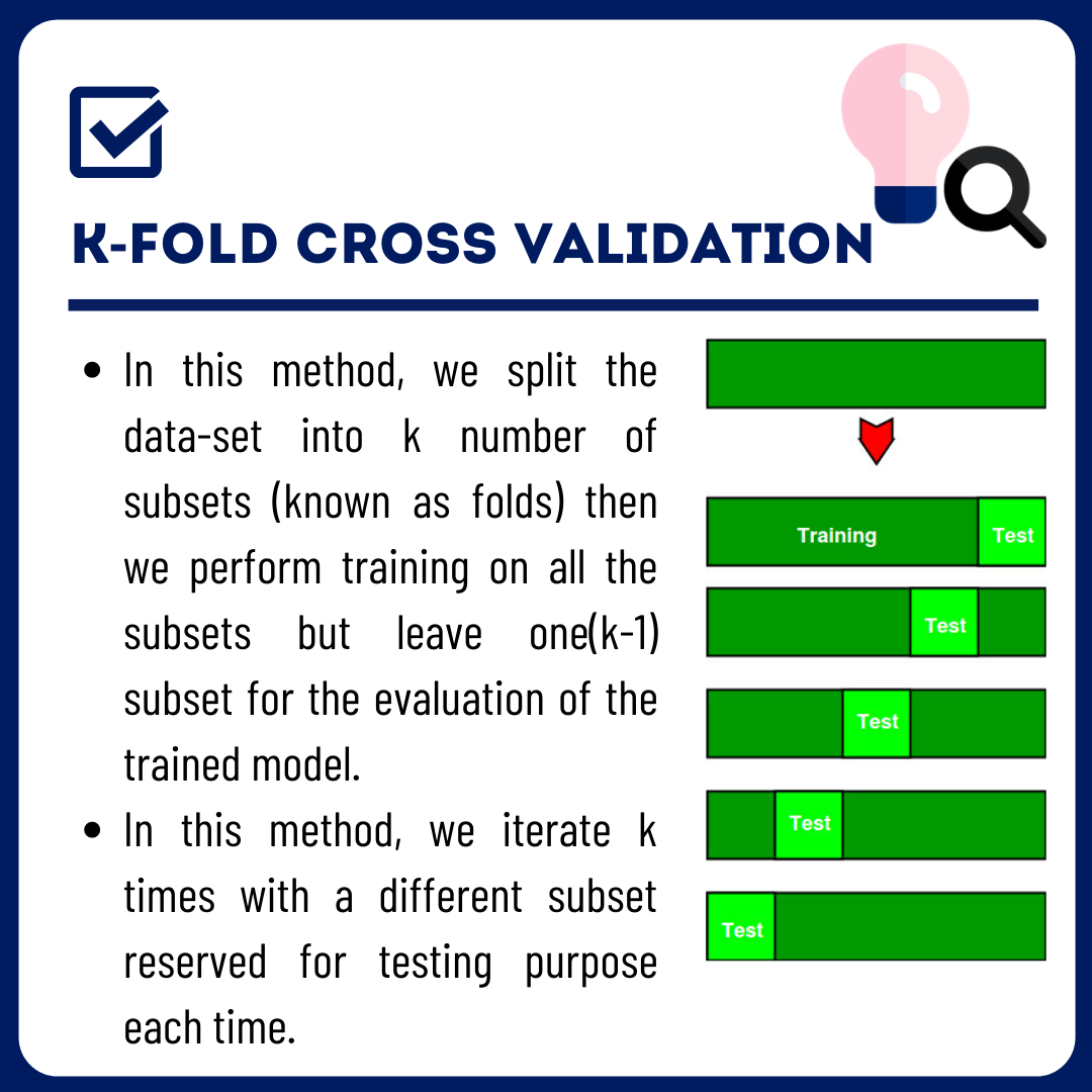 UnicornAI4U's tweet photo. UnicornAI #085 - What is k-fold cross-validation?
#timeseries #crossvalidation #kfoldcrossvalidation #kfold #artificialintelligence #machinelearning #deeplearning #data #datascience #neuralnetwork #mathematics #statistics #unicornai #unicornai4u #unicornai4all https://t.co/JPNcDu2vGe
