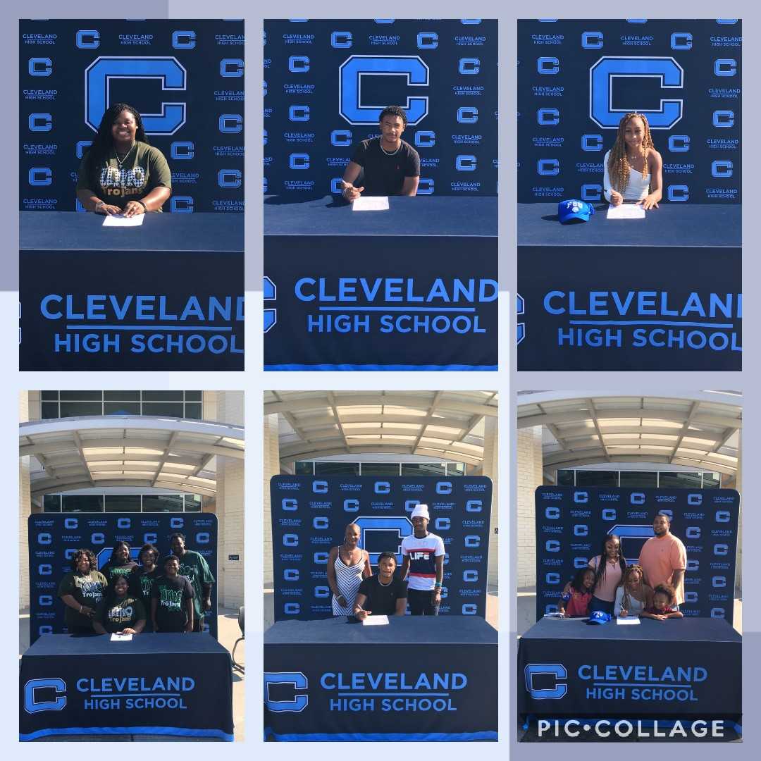 So happy for Trinity (Mount Olive), Siheed (Louisburg), &amp; Teanna (Fayetteville State) to have the opportunity to continue their track &amp; field excellence at the collegiate level! #Earned #ClevelandProud