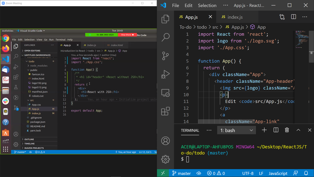 simonDungeon_'s tweet image. #day3 of #gslearningcontest

The session started with introduction to @nodejs followed by project setup for @reactjs projects. Been learning new things a lot which I always procrastinate earlier.

Thank you @gssummit2020 @Girlscript1 @gssummit @nadirlaskar