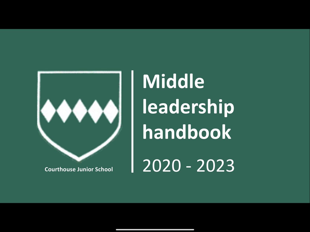 LEADERSHIP HANDBOOKSA thread on the reasons for having a senior and middle leadership handbook and how we’re planning to use them.