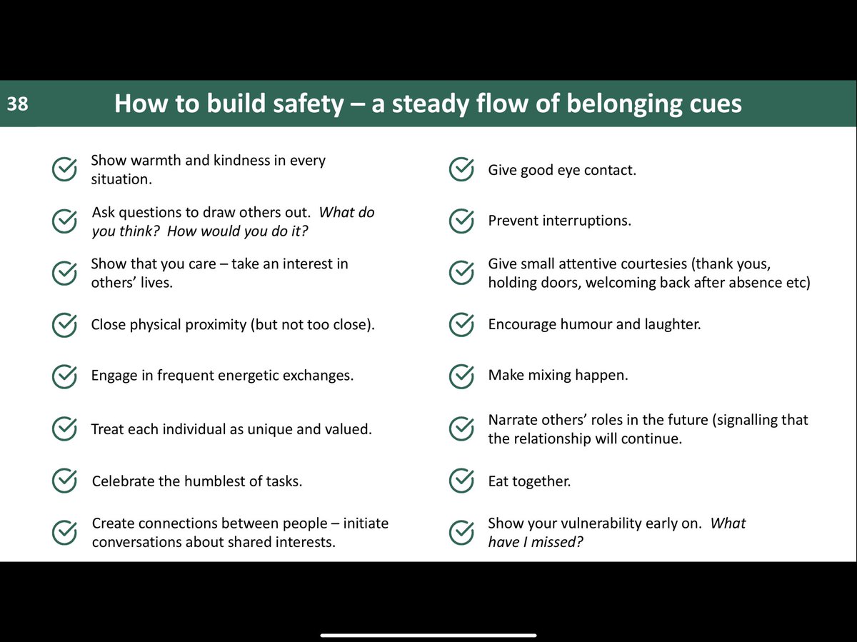 The slides are designed to present information clearly in these different domains. We’ll use them for training and for reminders to keep a steady flow of communication about developing knowledge. One area that is particularly exciting is our cultural leadership responsibility.