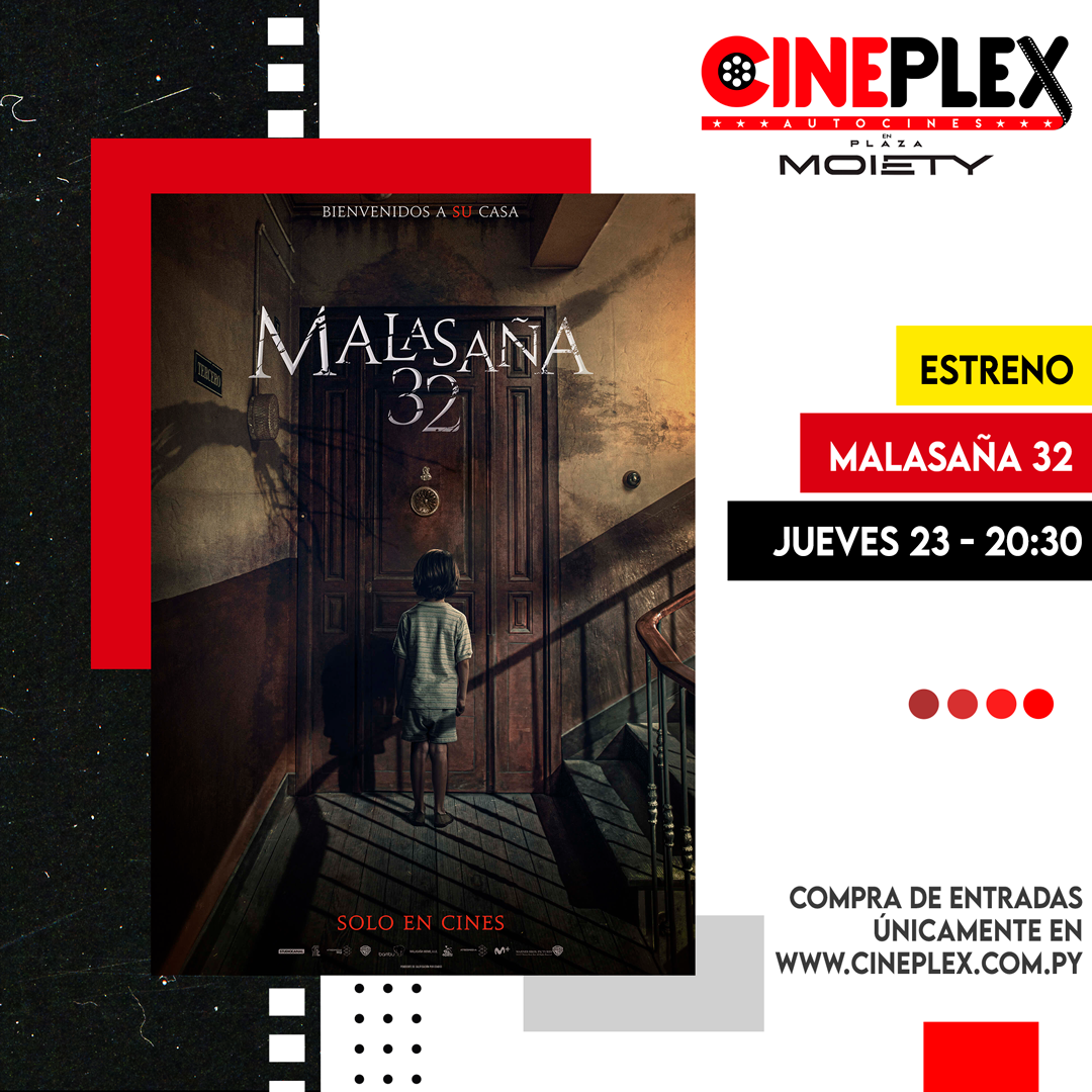 CineplexAuto's tweet photo. Dos estrenos de terror imperdibles en #CineplexAutocines! 🚘🎬
Este jueves y viernes funciones de #Malasaña32 y #LosRostrosDelDiablo. 💀
Compren sus entradas solo en https://t.co/eUqn3aMDP5
Estamos ubicados en Plaza Moiety. https://t.co/h8vKFIlECR