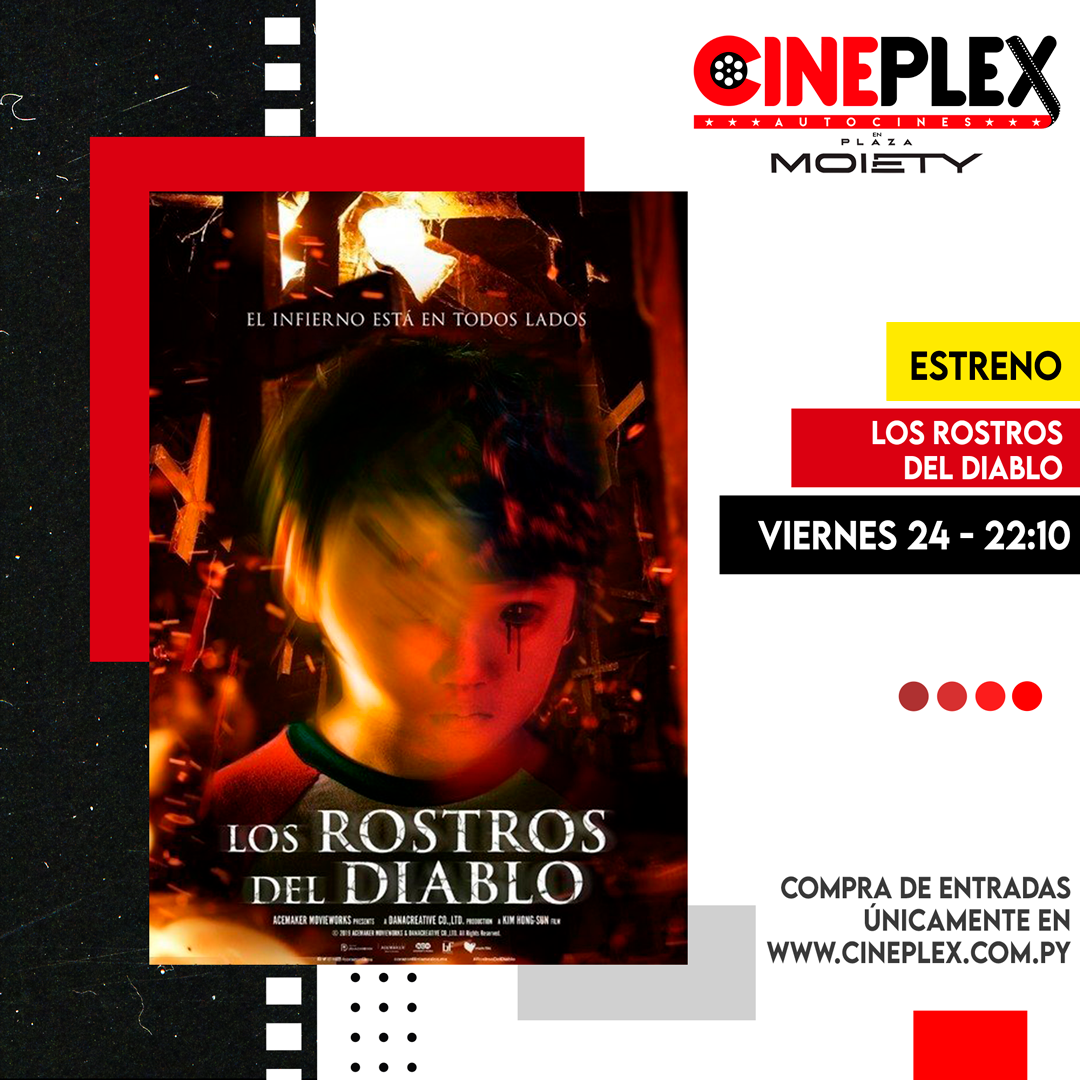 CineplexAuto's tweet photo. Dos estrenos de terror imperdibles en #CineplexAutocines! 🚘🎬
Este jueves y viernes funciones de #Malasaña32 y #LosRostrosDelDiablo. 💀
Compren sus entradas solo en https://t.co/eUqn3aMDP5
Estamos ubicados en Plaza Moiety. https://t.co/h8vKFIlECR