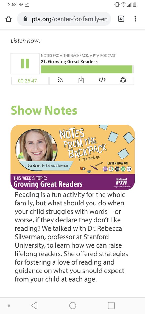 annaking87's tweet image. Encouraged my daughter to listen to all of episodes. She listened to this one on her lunch break today. She wanted me to tell our wonderful staff members, LaWanda Toney and Helen Westmoreland, &quot;Thank you for the great information.&quot; #HowIPTA #PTAConlive20  #BackPackNotes