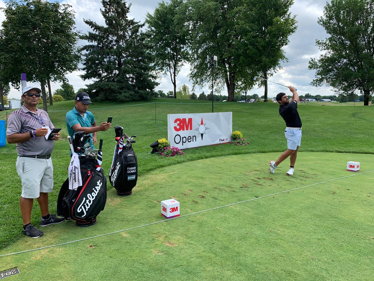 Con <a href="/FabianGomezGolf/">Fabián Gómez</a> estamos en La Ronda de práctica del <a href="/3MOpen/">3M Open</a> <a href="/PGATOUR/">PGA TOUR</a> . 💪