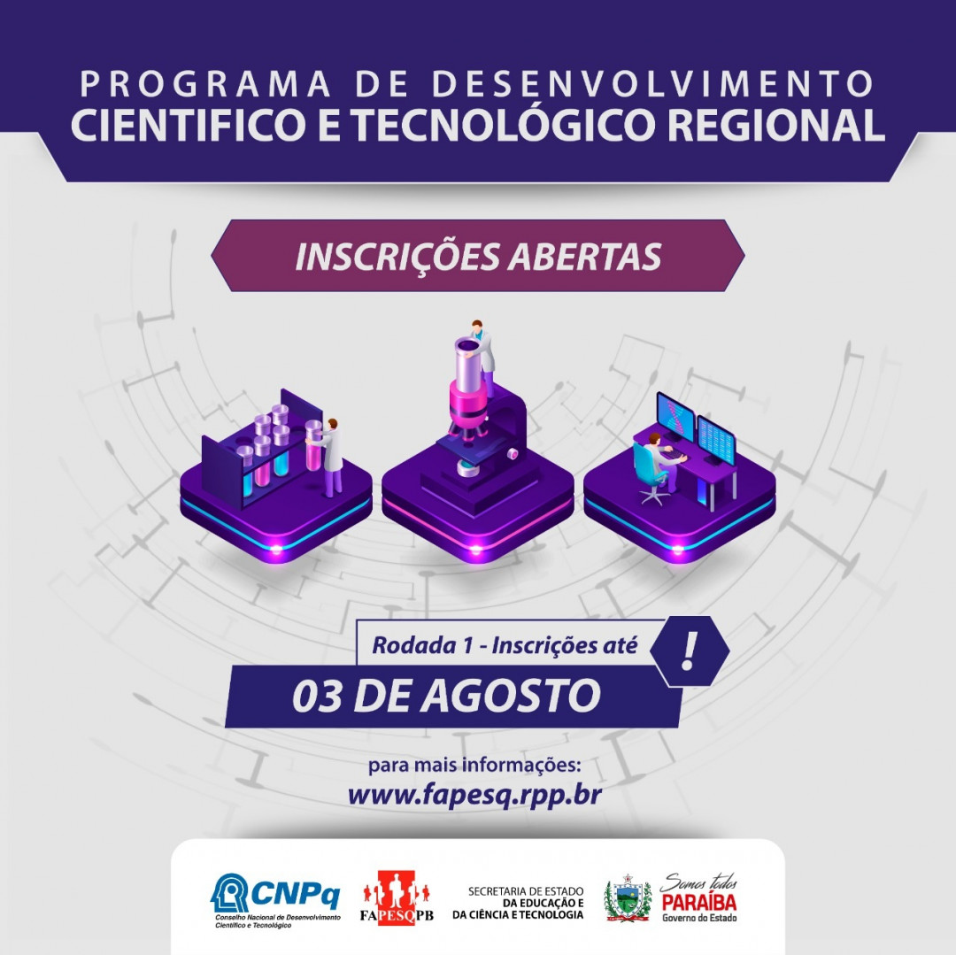 FAPESQ-PB (@fapesq_pb) on Twitter photo A FAPESQ em parceria com o @mctic , o @cnpq_oficial e a <a href="/educacaogovpb/">Educação PB</a> , tornam p... instagram.com/p/CC6kNRinzDj A FAPESQ em parceria com o @mctic , o @cnpq_oficial e a <a href="/educacaogovpb/">Educação PB</a> , tornam p... instagram.com/p/CC6kNRinzDj