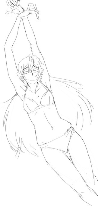 すごく…縦長です…なラフをこそっと 