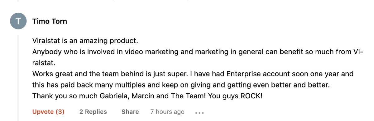 ViralStat's tweet photo. No man, you rock! 😻 
#producthunt #productlaunch #socialmediatools #viralstat https://t.co/e1mB9QELHS