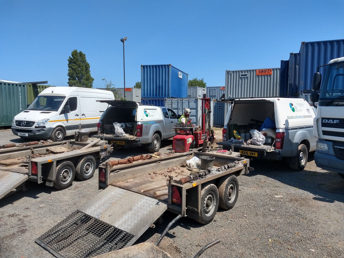 Geoinvestigate's tweet photo. #Geoinvestigate's team of specialist #contaminatedland #consultant's &amp; expert data collection #geotechnicians swung into full throttle on this #siteinvestigation in #Birmingham. Two #Dando #windowlesssampling #borehole rigs in action taking #soilsamples &amp; installing #gaswells.😊 https://t.co/6T0IaMouXv