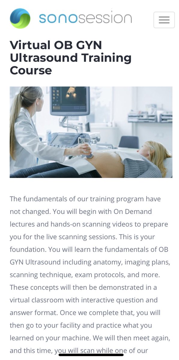 Live one on one training virtually. Let us prepare you!  Reach out with questions. Or visit us at sonosession.com #ultrasoundtraining #WomensHealth #obgyn #midwives #nurses #Physicians #POCUS