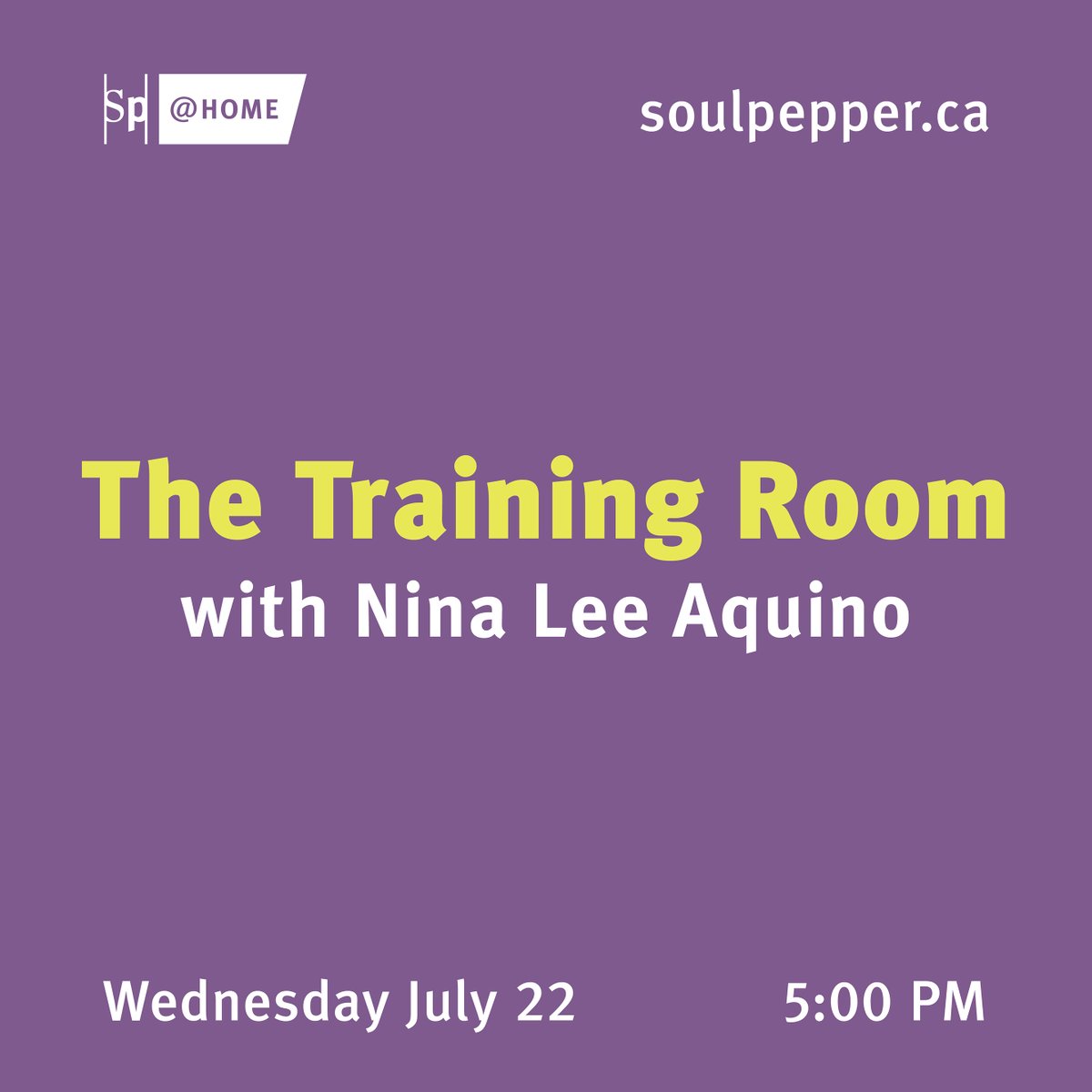 Soulpepper's tweet photo. It's a wonderfully busy week this week for #spAtHome programming! TMR at 5PM is the #spTrainingRoom w/ @nininsky; on Thurs. at 5PM is a #spFreshInk episode w/ @AndrewMoodie & Daniel MacIvor; and on Fri. at 5PM, another #spTraningRoom w/ AD @weynimengesha! https://t.co/ztbBaYRd2W https://t.co/m18GHeLCT0