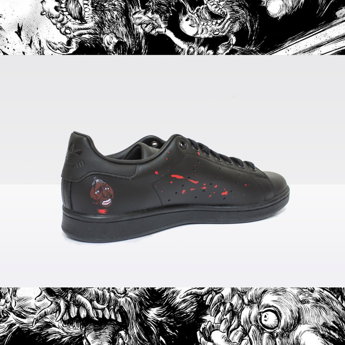 docteursneaker's tweet photo. [NEW CUSTOM]

Adidas Stan Smith "Berzerk" 
#LT #customoftheday #customart #sneakersculture #welovesneakers #berserk #adidas #stansmith #Bordeaux #Toulouse https://t.co/kou4wh5lTy