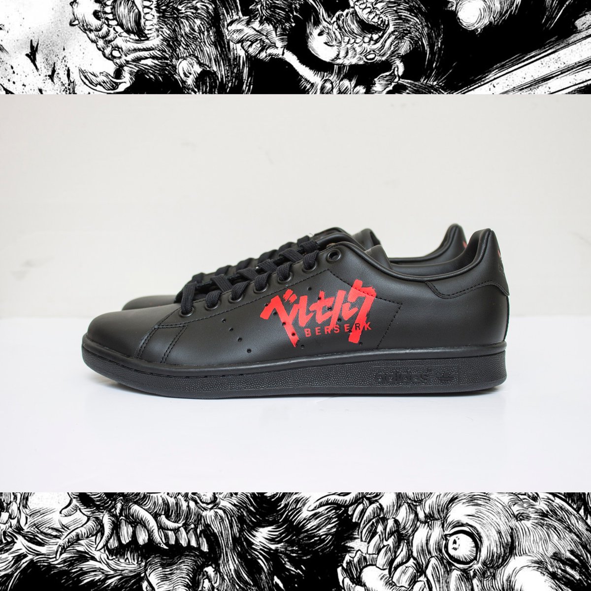 docteursneaker's tweet photo. [NEW CUSTOM]

Adidas Stan Smith "Berzerk" 
#LT #customoftheday #customart #sneakersculture #welovesneakers #berserk #adidas #stansmith #Bordeaux #Toulouse https://t.co/kou4wh5lTy
