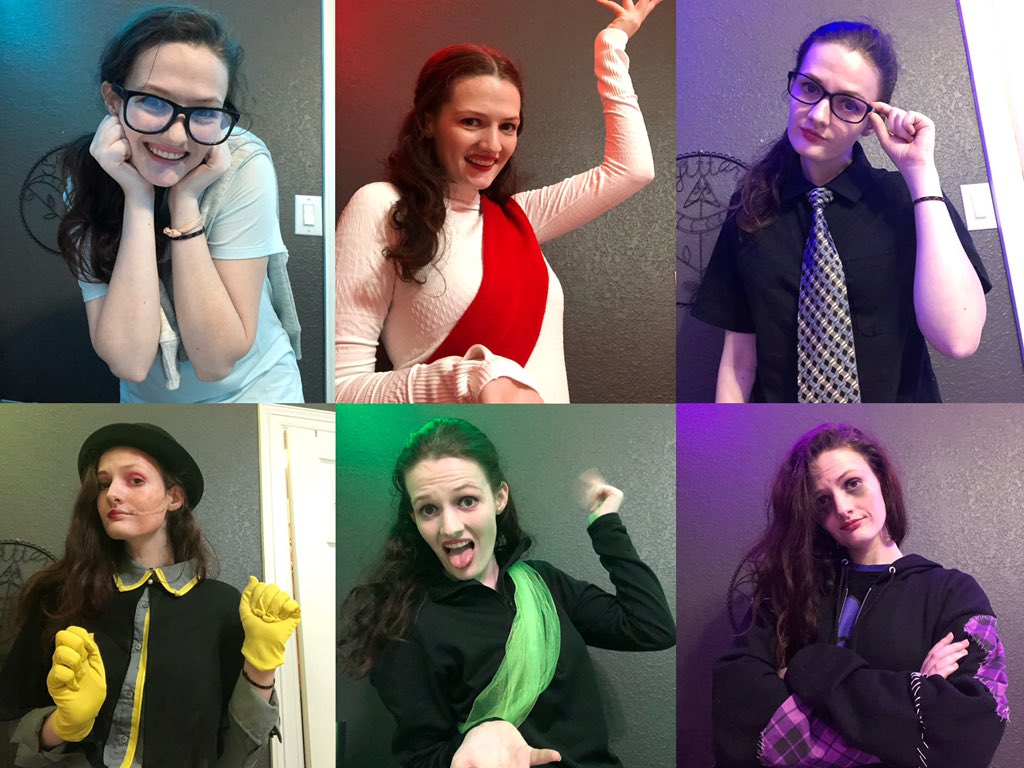 jaderj1209's tweet image. 4 months later and look at what I did! I still got all the merch but now I’ve dabbled into cosplaying the sides! I’m quite proud! @ThomasSanders