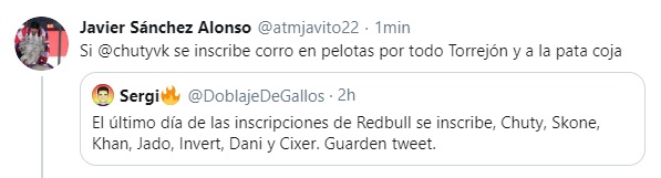 DoblajeDeGallos's tweet photo. Porcierto @atmjavito22 no te conozco pero vi este twit hace unos días https://t.co/p3gv9NpB0M