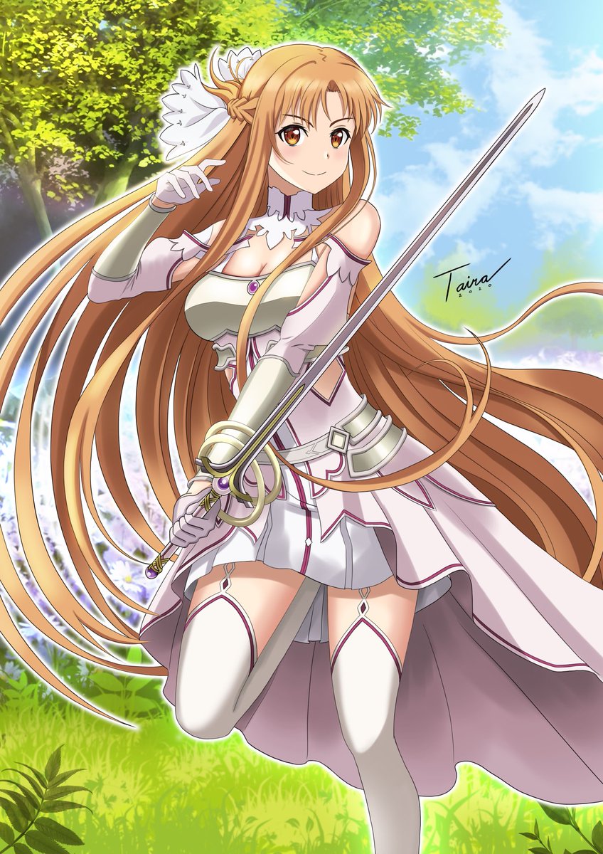 TAtowaku's tweet photo. Long time without posting on Twitter!😆 Here’s my digital drawing of Asuna Yuuki! #anime #sao #swordartonline #asuna https://t.co/BrS6hZQ9Ax