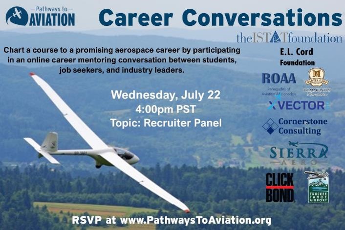 Tomorrow's aviation career workshop features recruiters from <a href="/RenoAirport/">Reno-Tahoe Int’l Airport</a> and <a href="/airwisconsin/">Air Wisconsin Airlines</a>. They'll share tips on what they seek when reading resumes. RSVP at PathwaysToAviation.org #careers #jobs #jobsearch #careerplanning #avgeek