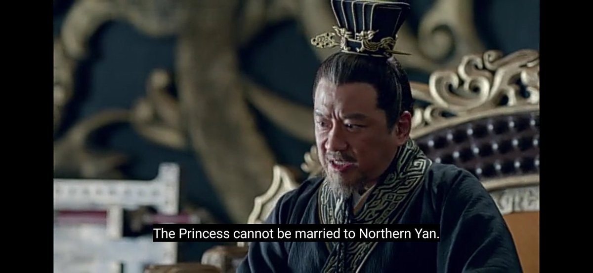 Princess Badass be too badass. Even the emperor is shaking. Nope can't do. Can't let the princess marry like that. Soldiers are loyal to her. She goes, military power goes. WOW #nirvanainfire