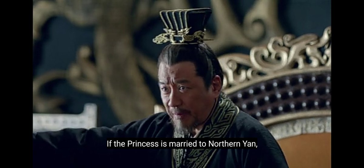 Princess Badass be too badass. Even the emperor is shaking. Nope can't do. Can't let the princess marry like that. Soldiers are loyal to her. She goes, military power goes. WOW #nirvanainfire