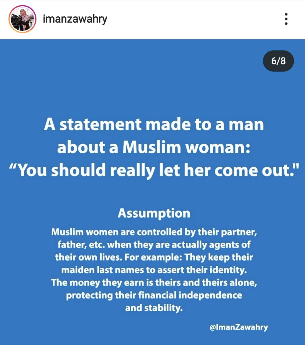 When people meet my husband, there's no assumption about who he is or where he's from. When they meet me with my husband, we then get labelled as the Muslim couple, the immigrants, the foreigners.
