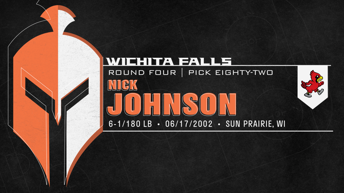 OKWarriors_NAHL's tweet photo. The Warriors are pleased to select defenseman Nick Johnson in the fourth round of the 2020 @NAHLHockey Entry Draft. Welcome to Wichita Falls, Nick! https://t.co/FYuwmAzqnY