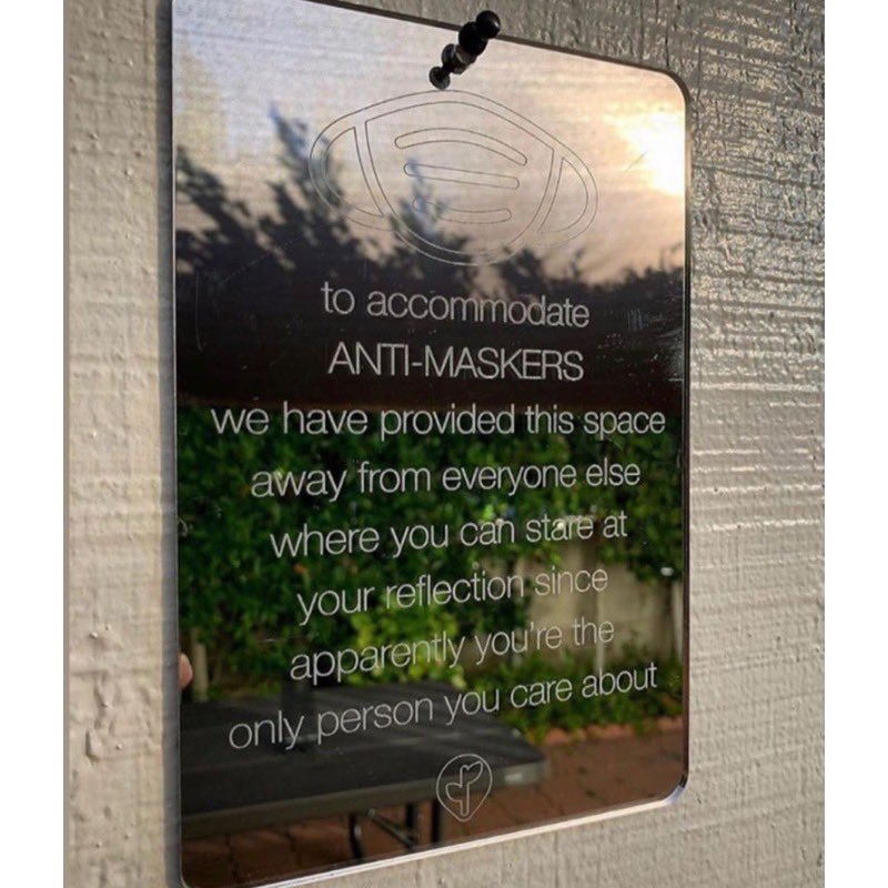 JeanMarcLeger1's tweet image. Un message incisif pour faire “réfléchir” les gens anti-masques durant cette pandémie.