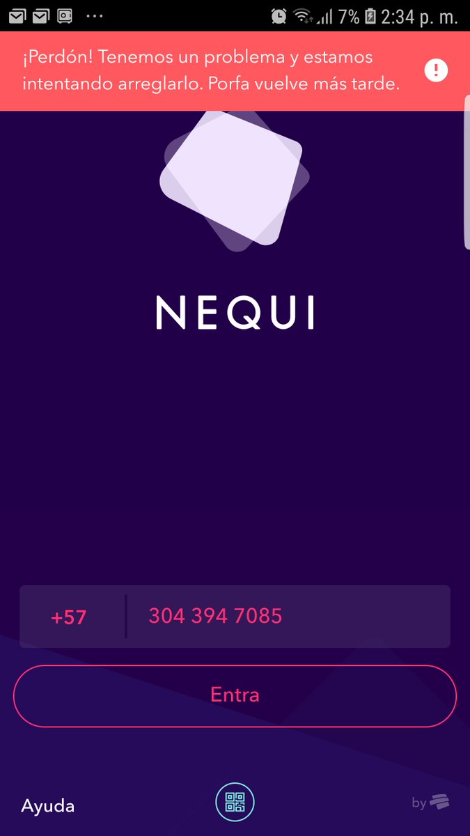 Geek_Toy's tweet photo. @Nequi vives caido va tocar migrar para daviplata https://t.co/m1QilDXD1w