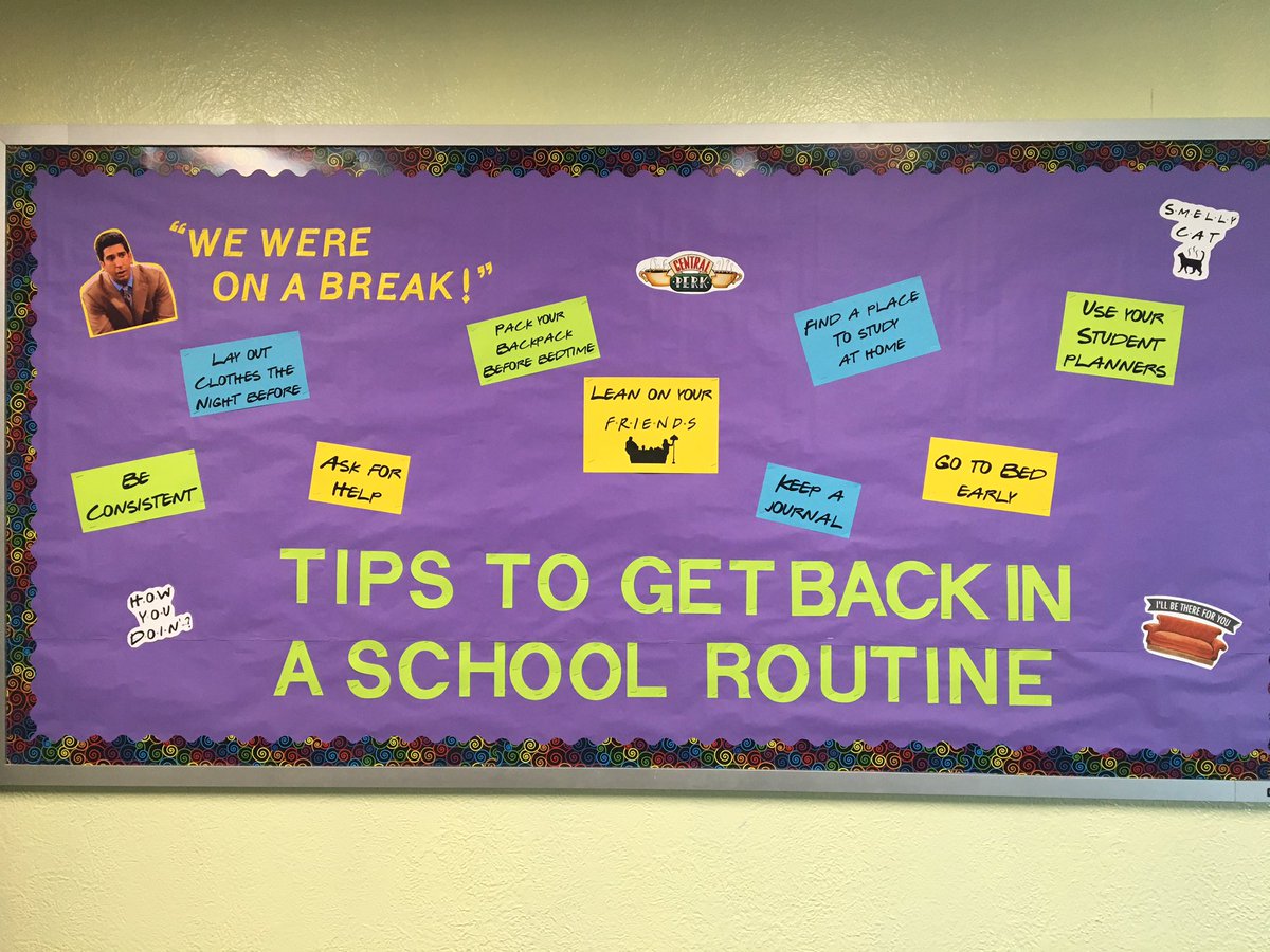 JBS_Principal's tweet photo. @claudia60295 nailed the Welcome Back bulletin board! #friends #rossandrachel #readyforkiddos https://t.co/AxRz3LcLOZ