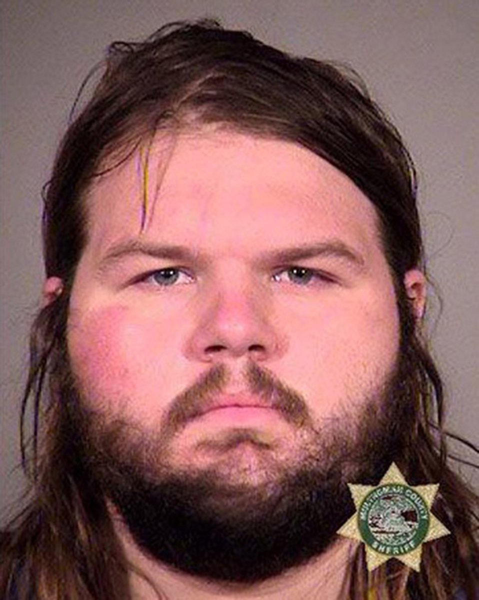 Jacob Michael Gaines, 23, was arrested by federal authorities in Portland on 11 July & charged w/assault of a federal officer. He was recorded on camera striking an officer with a hammer multiple times at an antifa riot.  http://archive.vn/BrGIl 