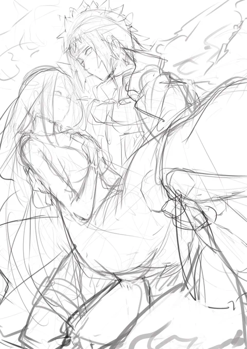ご依頼絵なのだがNARUTO好きなのですごく楽しい 